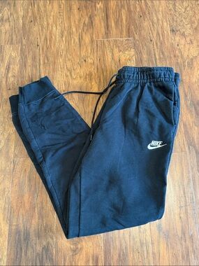 Nike Black Sweatpants with White Swoosh
